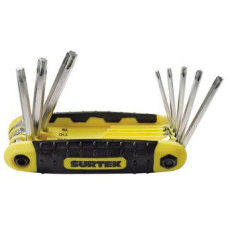 Juego de llaves torx tipo navaja 8 piezas Surtek ALLFTNX8