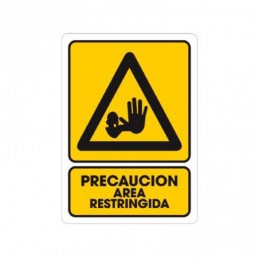 SeaAlamiento Precaucion Area Restringida 25 X 35Cm WTS-0175 WESTON