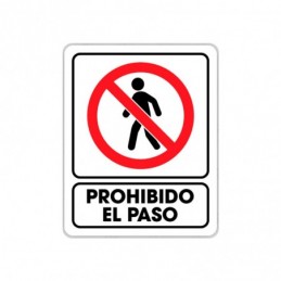 SeaAlamiento Prohibido El Paso 25 X 35Cm  WTS-0210  WESTON