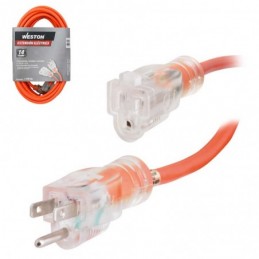 Cable D/Extension Electrica Sjtw 14/3C C/Ind. 7.5M WW-50140 WESTON