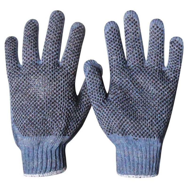 Guante Algodon Multicolor C/Puntos Pvc Unitalla (Precio X Par - E WEST-ST02020