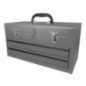 CM3G Caja portaherramientas metálica color gris con 3 gavetas 11" x 18" x 9" Surtek