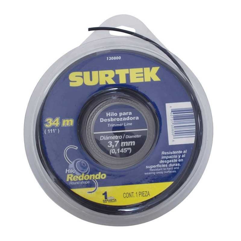 Nailon para desbrozadora doble blíster 3.3 mm x 48 m Surtek 130267