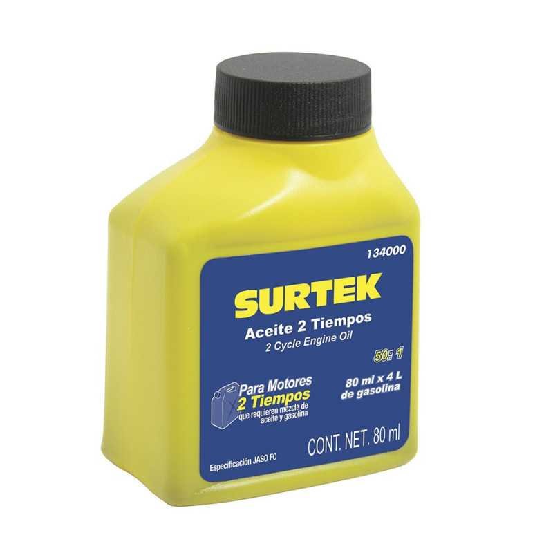 Aceite semi sintético dos tiempos 50:1 80 ml Surtek 134000