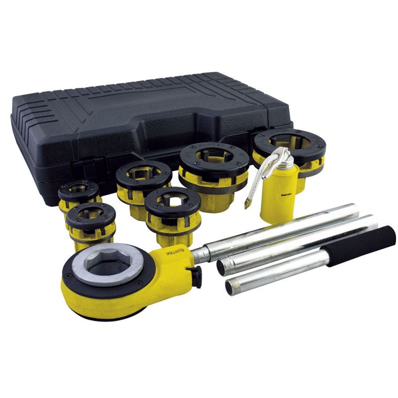 Juego de tarraja para tubo 1/2" a 2" NPT 9 piezas Surtek TMP10