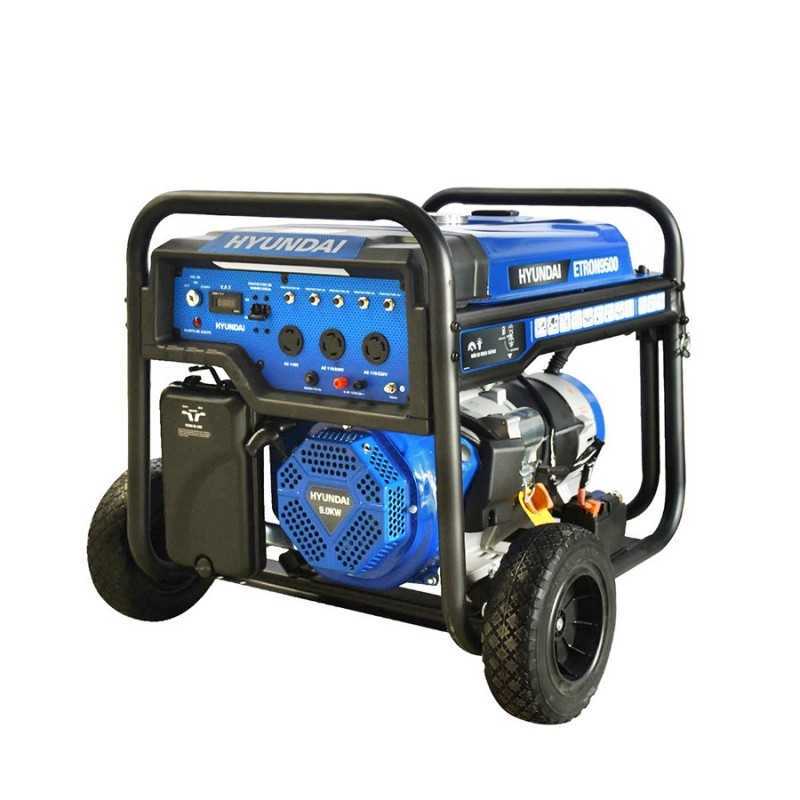 Generador Profesional con motor a gasolina de 4 tiempos y potenc HYU-ETRON9500 HYU-ETRON9500 HYUNDAI