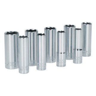 Juego de dados largos cuadro de 3/8" 6 puntas métricos 9 piezas Surtek S12M