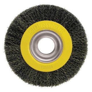 Carda copa ondulada alambre delgado para esmeril 6" x 13/16" con adaptadores Surtek C542