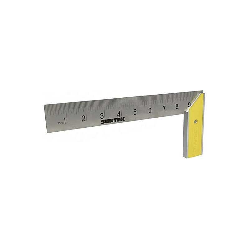 Escuadra de carpintero con mango plastico 10" Surtek 122252