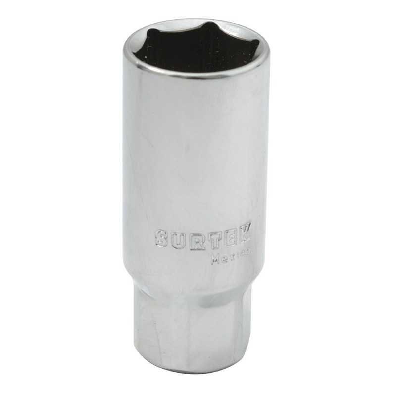 F512050 Dado para bujía con neopreno en pulgadas cuadro 3/8" 6 puntas 5/8" Surtek