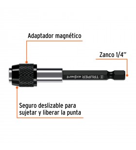 Adaptador De 75 Mm Magnético Para Puntas, Expert Trup-11873 TRUP-11873 TRUPER