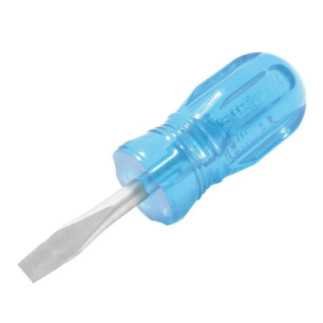 D352 Destornillador con mango azul punta plana tipo trompo 1/4" x 1-1/2" Surtek