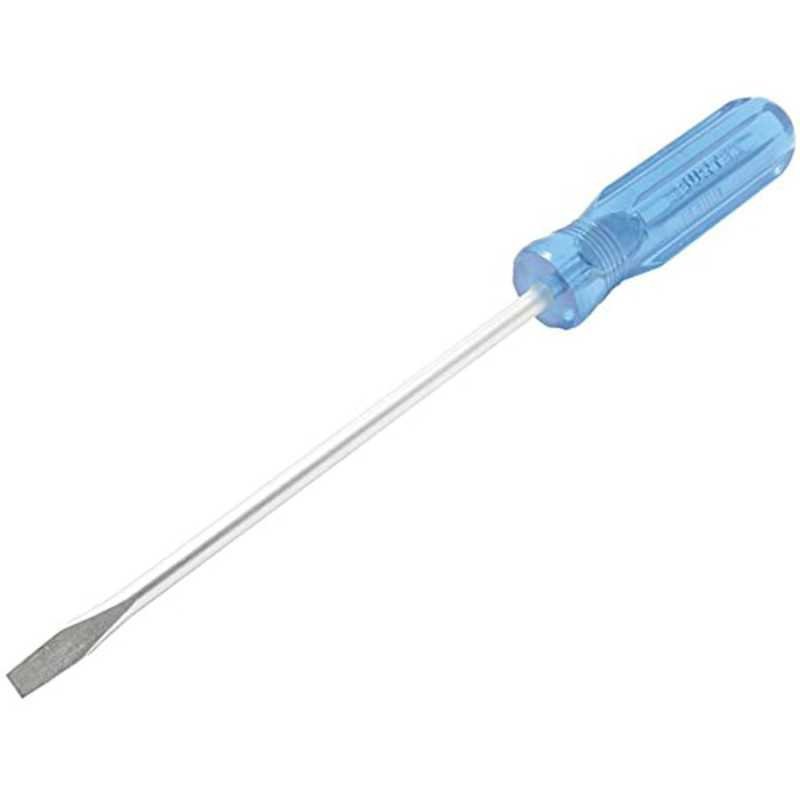 D316 Destornillador con mango azul punta plana barra redonda 1/4" x 6" Surtek