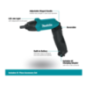Atornillador 1/4" 3.6 V + 81 puntas + estuche MAKITA DF001DW