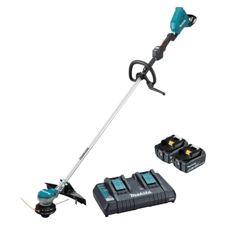 Desbrozadora 10" 36 V + 2 baterías 18 V 5 A + cargador Makita DUR368LPT2