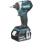 Atornillador de Impacto 1/4" 18 V BL + 2 baterías 5 A + estuche MAKITA DTD154RTE