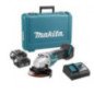 Esmeriladora Angular 4-12" 18 V + 2 Baterías 5 A + Estuche MAKDGA458RTE
