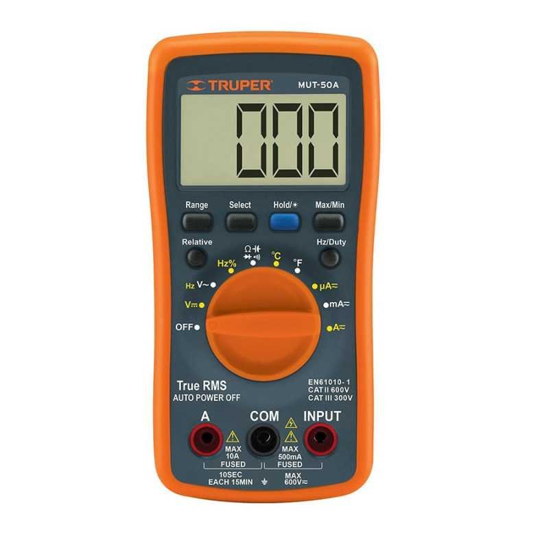 Multimetro Profesional Con Rms Verdadero Y Auto Rango TRUP-100361