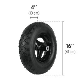 Carretilla concha plástica 5 ft3 Neumática Pretul 22703 PRETUL-22703 PRETUL