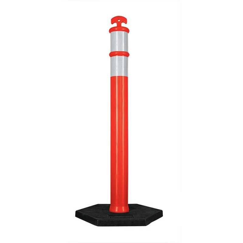 Poste Delimitador De 115 Cm De Alto Con Base Y Reflejante TRUP-101666