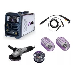 Combo Inversora + Esmeriladora + 10 Discos + Microalambre 1 CEN-AXT-EM120LED-C1 AXTECH