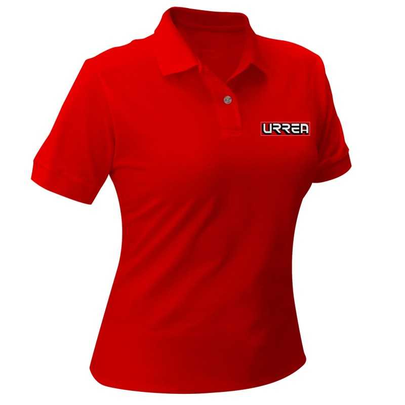 UPODRM Playera tipo polo para dama color rojo talla M Urrea UPODRM URREA