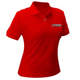 UPODRC Playera tipo polo para dama color rojo talla CH Urrea UPODRC URREA