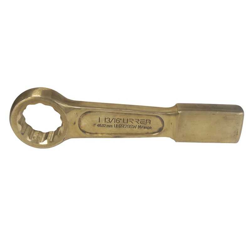 UH2729SW Llave de golpe plana de bronce-aluminio antichispa en pulgadas 12 puntas 1-13/16" Urrea UH2729SW URREA