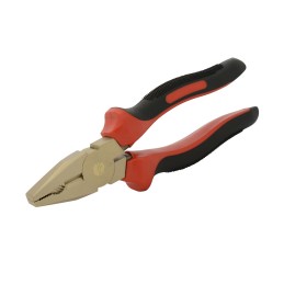 UH268 Pinza de bronce-aluminio antichispa con mango bimaterial 8" para electricista Urrea UH268 URREA