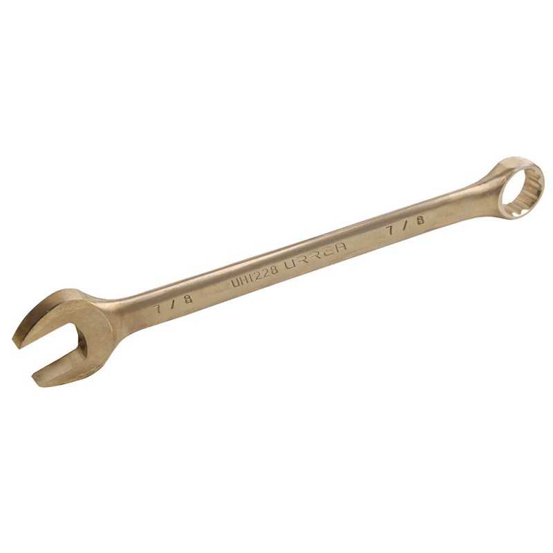 UH1228 Llave combinada de bronce-aluminio antichispa en pulgadas 12 puntas 7/8" Urrea UH1228 URREA