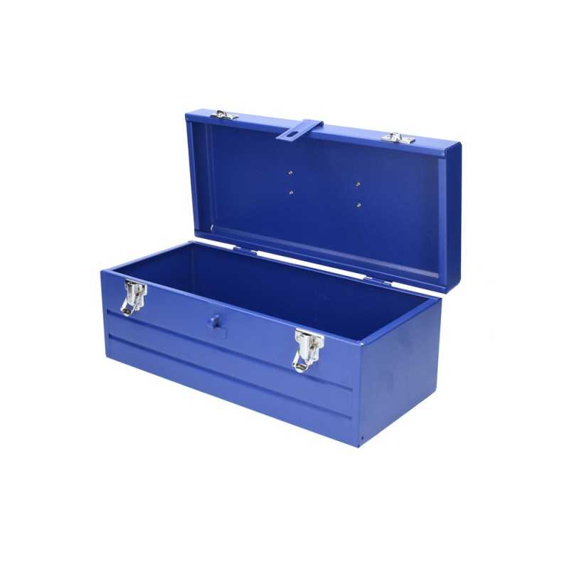 TBF12 Caja portaherramientas metálica color azul sin charola 17" x 6" x 6" Foy TBF12 FOY