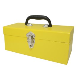 TB12 Caja portaherramientas metálica color amarillo 17" x 6-1/4" x 6-1/4" Surtek TB12 SURTEK