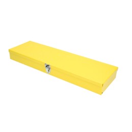 TB02 Caja metálica usos multiples color amarillo 19" x 6" x 2" Surtek TB02 SURTEK