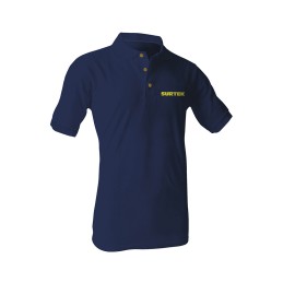 STKPOZX Playera tipo polo para caballero color azul talla EG Surtek STKPOZX SURTEK