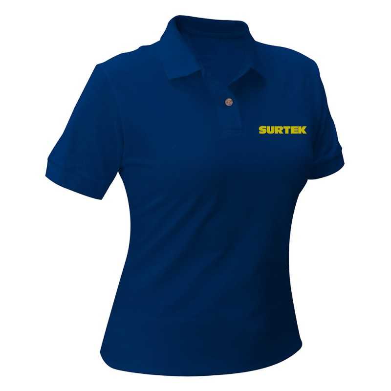 SPODZM Playera tipo polo para dama color azul talla M Surtek SPODZM SURTEK