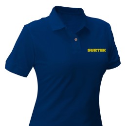 SPODZC Playera tipo polo para dama color azul talla CH Surtek SPODZC SURTEK