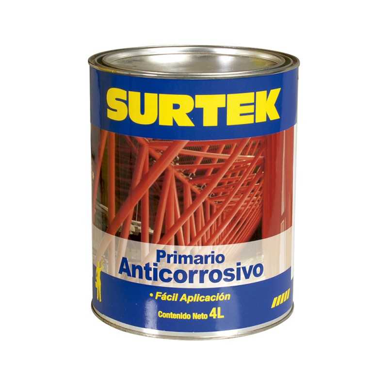 SP50356 Esmalte anticorrosivo para metal 4 Lt color rojo óxido Surtek SP50356 SURTEK