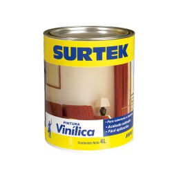 SP20300 Cubeta de pintura vinílica 4 Lt color blanco Surtek SP20300 SURTEK