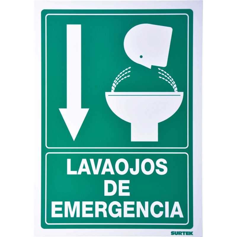 SES7 Señal "Lava ojos de emergencia" Surtek SES7 SURTEK