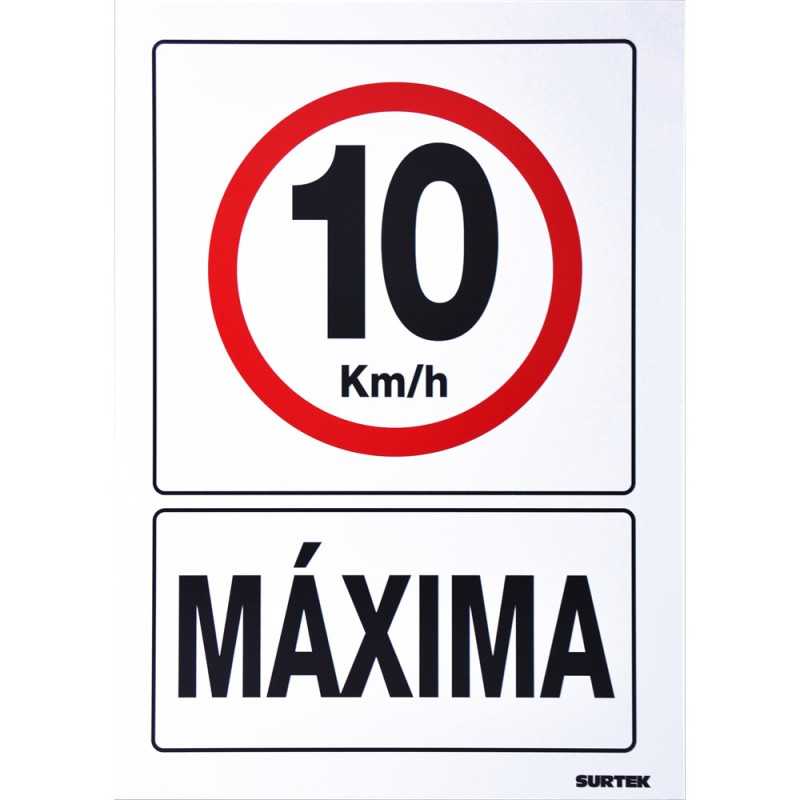 SES50 Señal "10 km/h máxima" Surtek SES50 SURTEK