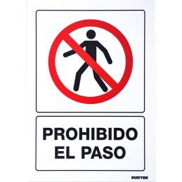 SES41 Señal "Prohibido el paso" Surtek SES41 SURTEK