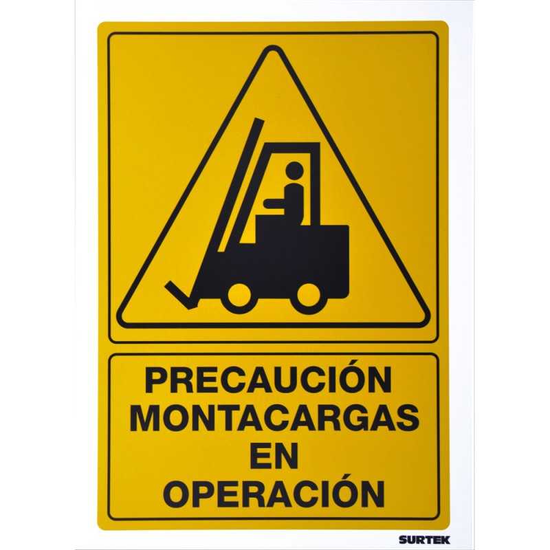 SES30 Señal "Precaución montacargas en operación" Surtek SES30 SURTEK