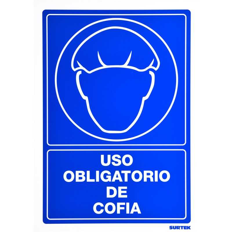 SES25 Señal "Uso obligatorio de cofia" Surtek SES25 SURTEK