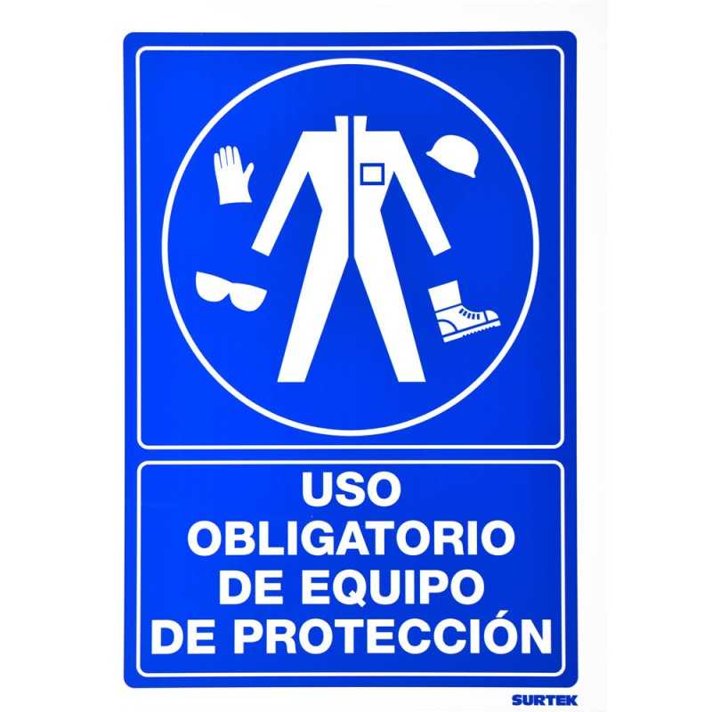 SES21 Señal "Uso obligatorio de equipo de protección" Surtek SES21 SURTEK