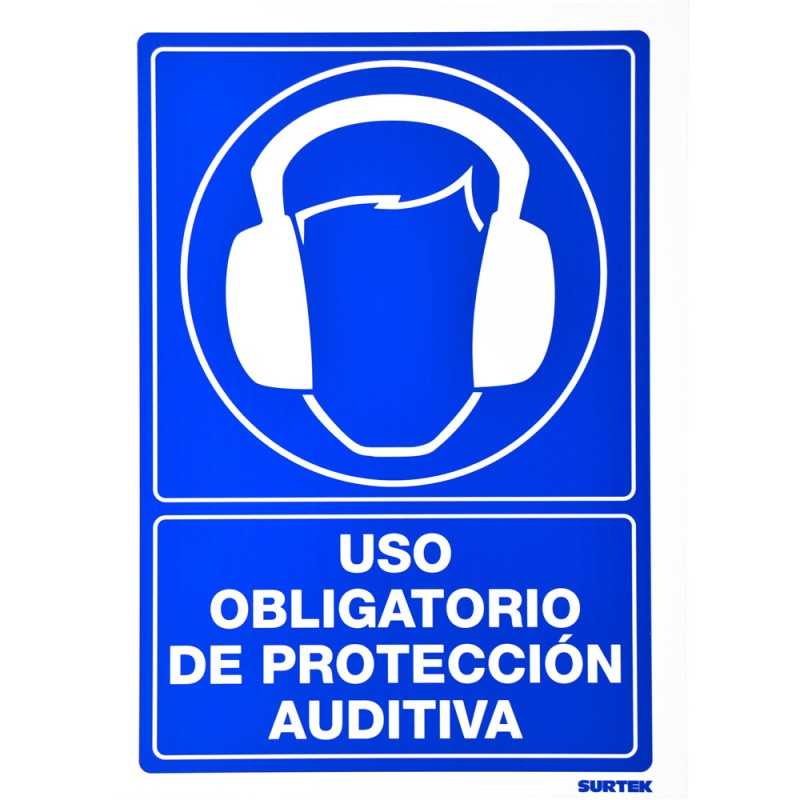 SES18 Señal "Uso obligatorio de protección auditiva" Surtek SES18 SURTEK