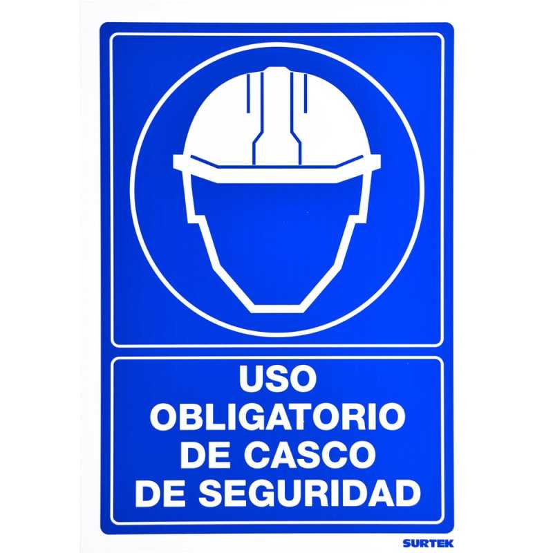 SES12 Señal "Uso obligatorio de casco de seguridad" Surtek SES12 SURTEK