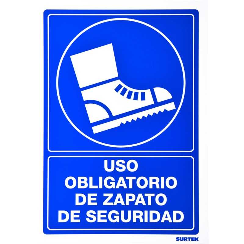 SES10 Señal "Uso obligatorio de zapato de seguridad" Surtek SES10 SURTEK