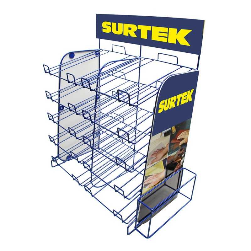 RLIJA Rack despachador para lijas 50 x 28 x 65 cm Surtek RLIJA SURTEK