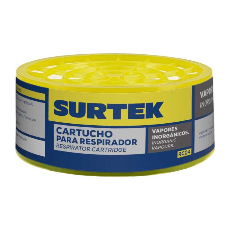 RC04 Cartucho para respirador con protección para vapores inorgánicos Surtek RC04 SURTEK