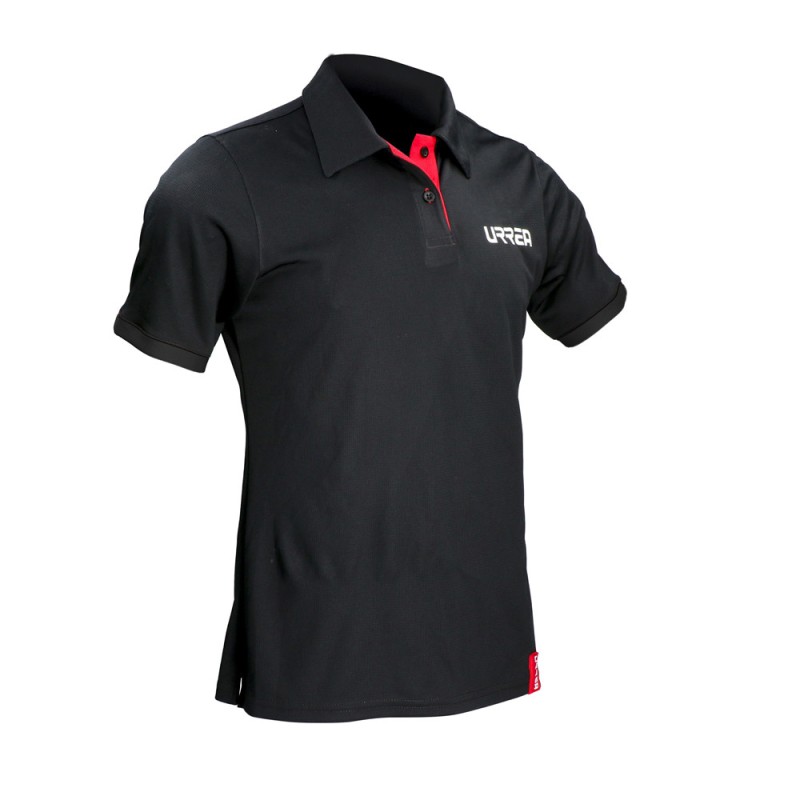 PCFIX Playera tipo polo dry fit para caballero color negro talla EG Urrea PCFIX URREA